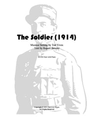 The Soldier (1914) SSAATTBB choral sheet music cover Thumbnail